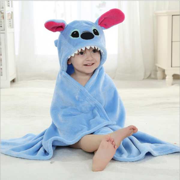 Cartoon Character Baby Hooded Towel