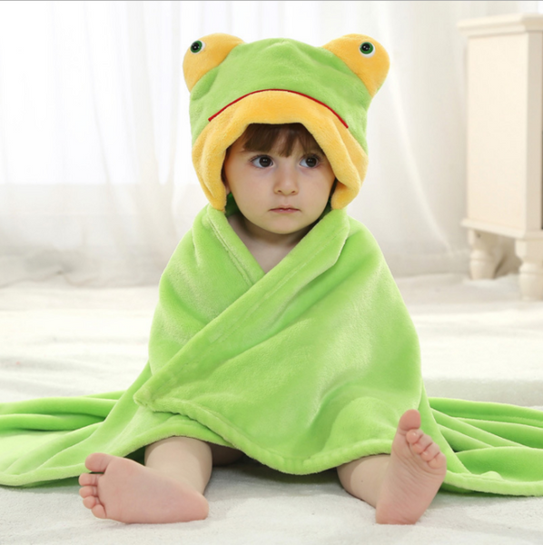 Cartoon Character Baby Hooded Towel