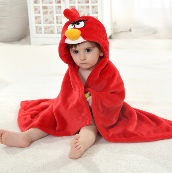 Cartoon Character Baby Hooded Towel