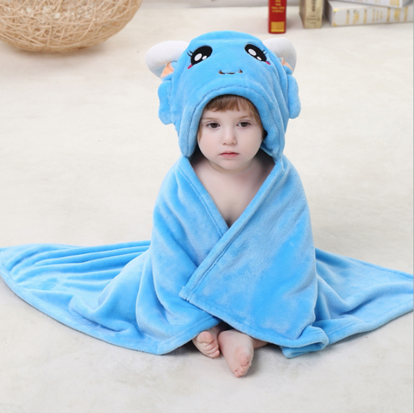 Cartoon Character Baby Hooded Towel