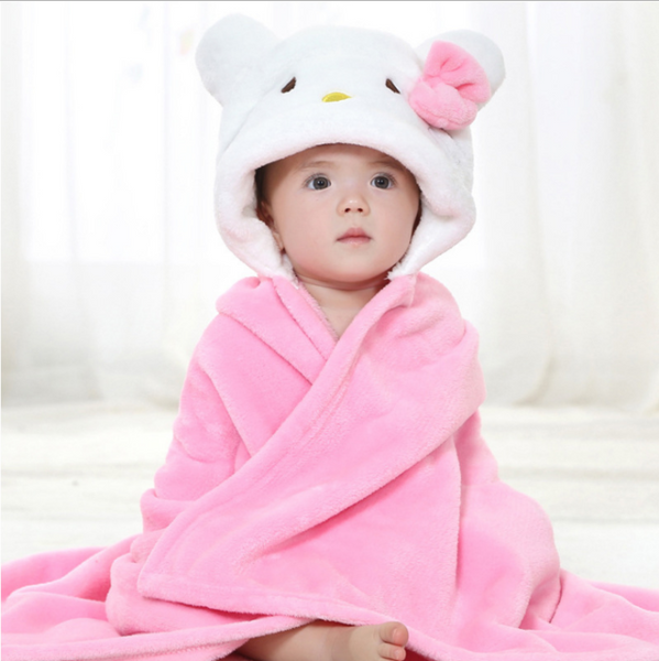 Cartoon Character Baby Hooded Towel