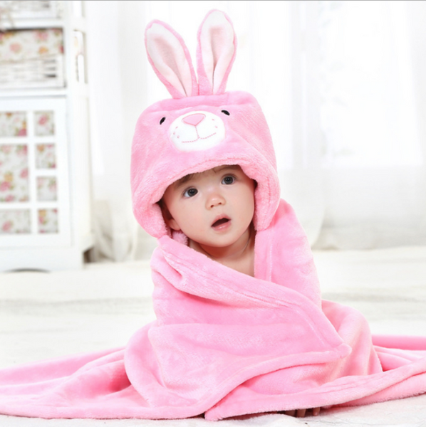 Cartoon Character Baby Hooded Towel