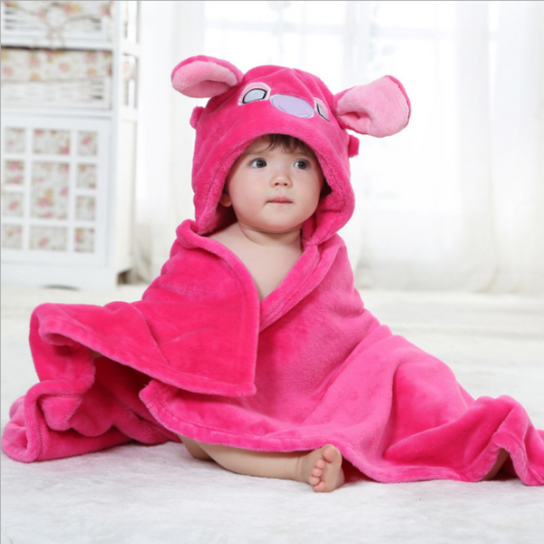 Cartoon Character Baby Hooded Towel
